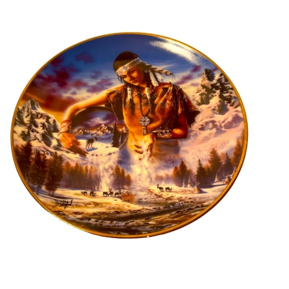 Maiden of the First Snowfall Franklin Mint Royal Doulton Collectible Plate